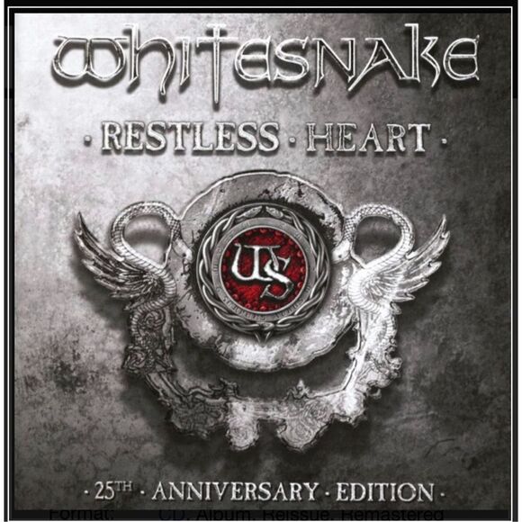 Whitesnake Restless Heart CD 25th Anniversary German Rhino Records 2021 New Rare - Picture 1 of 3